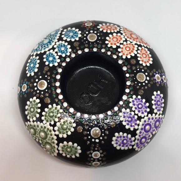 Hand Cast/Painted Tea Light Holder - Picture 2 of 6